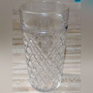 Vintage Crystal Cut Glass Highball Tumbler 16oz